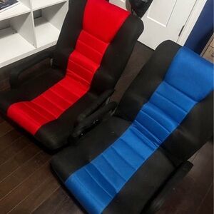 Red and Blue Gaming Chairs
